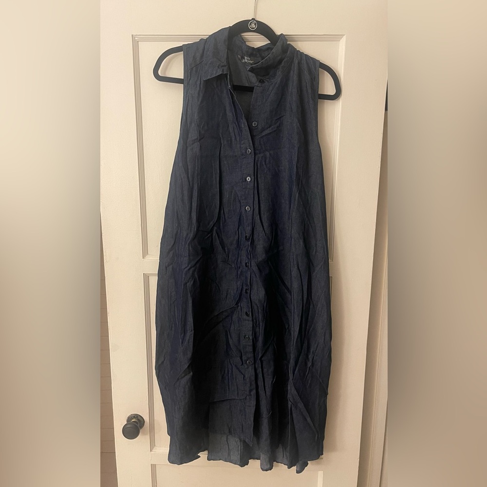 Mille Gabrielle Woman’s Cotton Polyester Blend Denim Dress Size XL